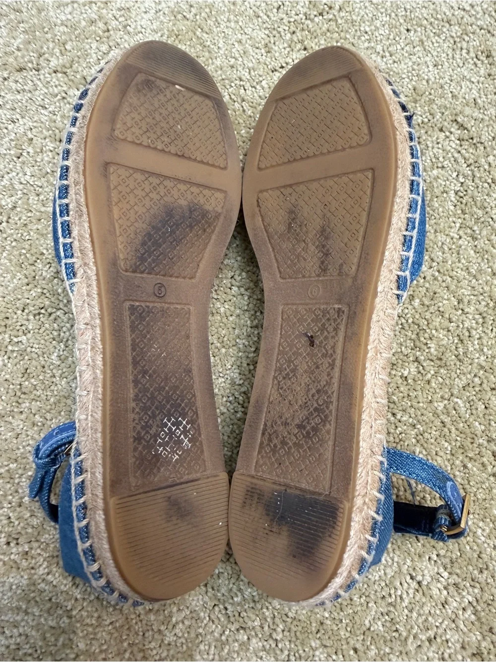 Tory Burch denim upper
